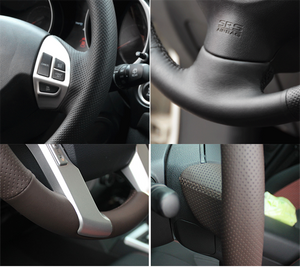 O SHI CAR Artificial Leather Wheel Steering Cover Stitch On Wrap with Needle & Thread DIY 15.7 Inch Red and Blue Splice for Pajero Etc O SHI CAR Artificial Leather Wheel Steering Cover Stitch On Wrap with Needle & Thread DIY 15.7 Inch Red and Blue Splice for Pajero Etc