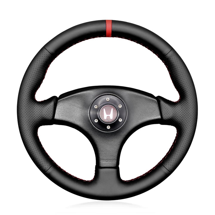 MEWANT Car Steering Wheel Cover For Fiat 500 2008-2012 Hand-Stitched