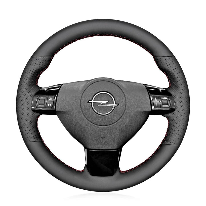 Black Genuine Leather Steering Wheel Cover for Opel Astra H Signum Black Genuine Leather Steering Wheel Cover for Opel Astra H Signum